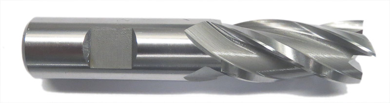 1/2 Cutting Diameter Titan TC23012 VI-Pro Variable Index Solid Carbide End Mill Long Length AlTiN Coated 4 Flute 4 Overall Length 2 Length of Cut Square End 
